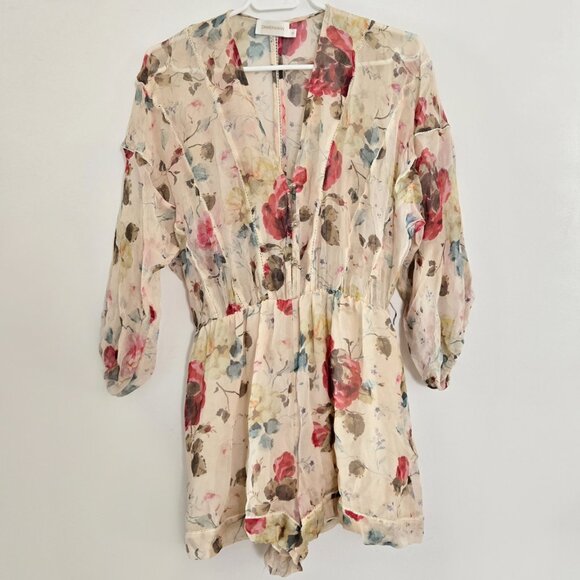 Zimmermann Mischief Ladder Playsuit Romper Size 0 XS b48E - Picture 3 of 8
